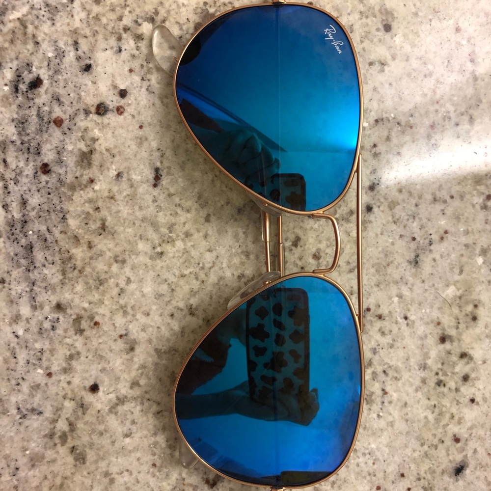 Ray Ban blue aviator sunglasses